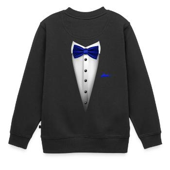 Conception de smoking avec nœud papillon pour les mariages et - Sweat Premium enfant bio - noir - Dos - AI Model Kid Female (0cm)