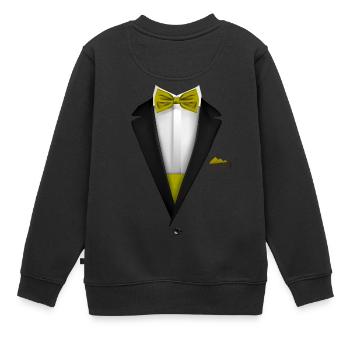 Conception de smoking avec noeud papillon pour les mariages et - Sweat Premium enfant bio - noir - Dos - AI Model Kid Female (0cm)
