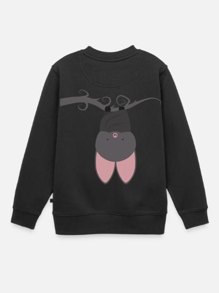 chauve-souris - Sweat Premium enfant bio - noir