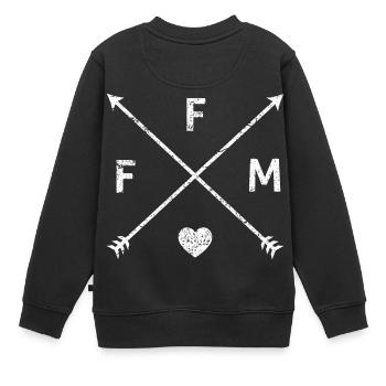 FFM FRANKFURT AM GRANDE CHEMISE GRUNGE - Sweat Premium enfant bio - noir - Dos - AI Model Kid Female (0cm)