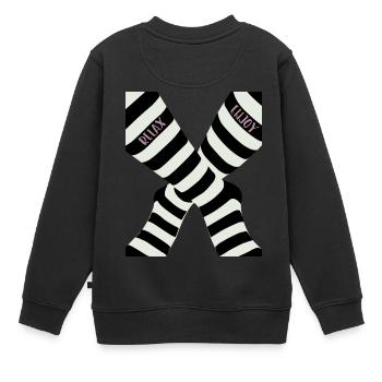 relax and enjoy - Sweat Premium enfant bio - noir - Dos - AI Model Kid Female (0cm)