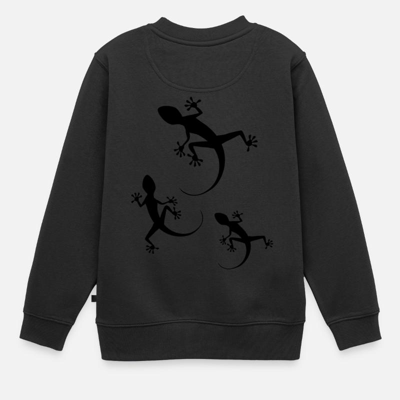 Geko - Sweat Premium enfant bio - noir