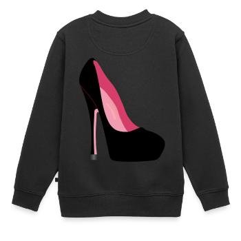 Talons aiguilles - Sweat Premium enfant bio - noir - Dos - AI Model Kid Female (0cm)