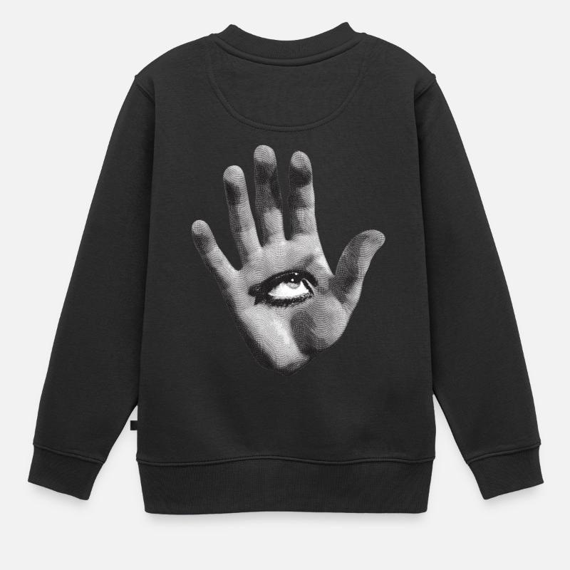 Aquarel Mystical - Sweat Premium enfant bio - noir