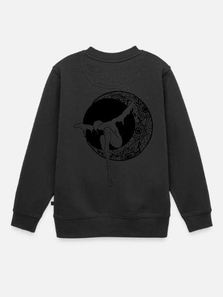 Lune de dentelle - Sweat Premium enfant bio - noir