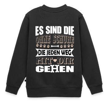 Hund Labrador Agility Tierschutz Tierfreund - Kinder Premium Organic Sweatshirt - Schwarz - Hinten - AI Model Kid Female (0cm)