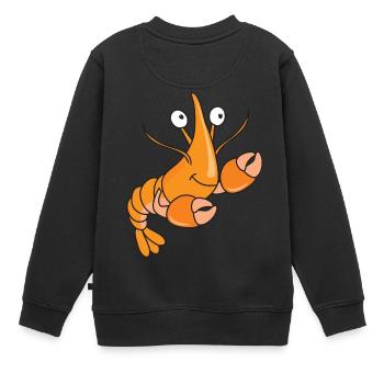 homard - Sweat Premium enfant bio - noir - Dos - AI Model Kid Female (0cm)
