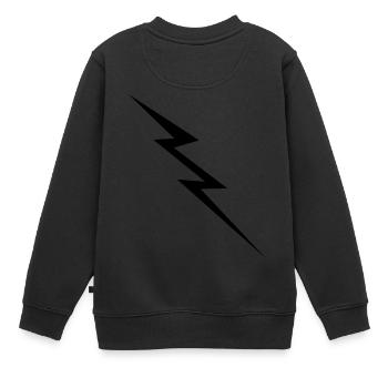 Blitz - Kinder Premium Organic Sweatshirt - Schwarz - Hinten - AI Model Kid Female (0cm)