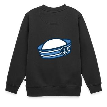 Chapeau de marin - Sweat Premium enfant bio - noir - Dos - AI Model Kid Female (0cm)