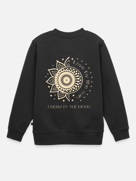 Love By The Sun Dream By The Moon Boho cadeau - Sweat Premium enfant bio - noir