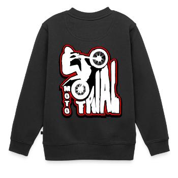 Riders of Moto Trial - Kids Premium Organic Sweatshirt - black - Back - AI Model Kid Female (0cm)