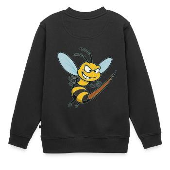 Guêpe le vieux porc-épic - Sweat Premium enfant bio - noir - Dos - AI Model Kid Female (0cm)