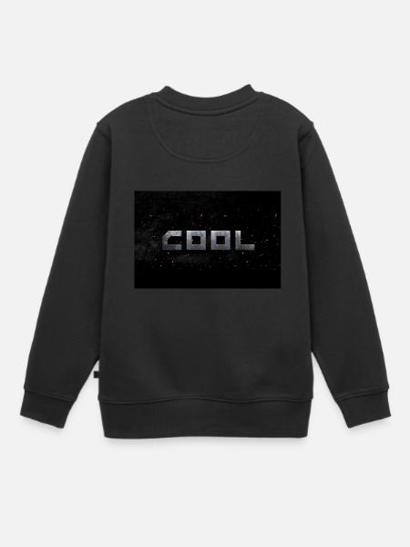 COOL just COOL - Kids Premium Organic Sweatshirt - black