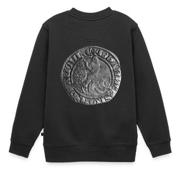Ritter - Kinder Premium Organic Sweatshirt - Schwarz - Hinten - AI Model Kid Female (0cm)