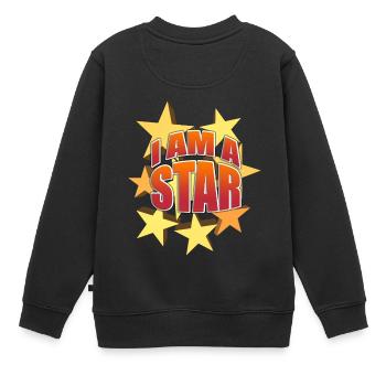 Je suis une star - Sweat Premium enfant bio - noir - Dos - AI Model Kid Female (0cm)