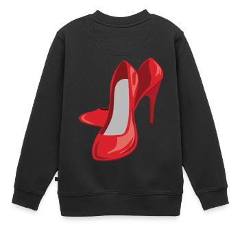 schuhe highheels schoes flipflops boots stiefel54 - Kinder Premium Organic Sweatshirt - Schwarz - Hinten - AI Model Kid Female (0cm)