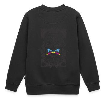 Dieu asiatique - Sweat Premium enfant bio - noir - Dos - AI Model Kid Female (0cm)