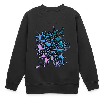 RF010BLUEUK - Sweat Premium enfant bio - noir - Dos - AI Model Kid Female (0cm)