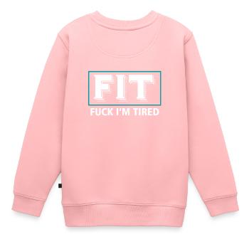 Fatigué - Sweat Premium enfant bio - rose - Dos - AI Model Kid Female (0cm)
