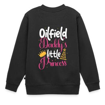 Oil Field Daddy's Little Princess - Kids Premium Organic Sweatshirt - black - Back - AI Model Kid Female (0cm)