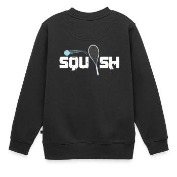 Squash - Kinder Premium Organic Sweatshirt - Schwarz - Hinten - AI Model Kid Female (0cm)