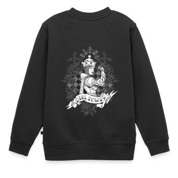 La Dame Blanche - Sweat Premium enfant bio - noir - Dos - AI Model Kid Female (0cm)