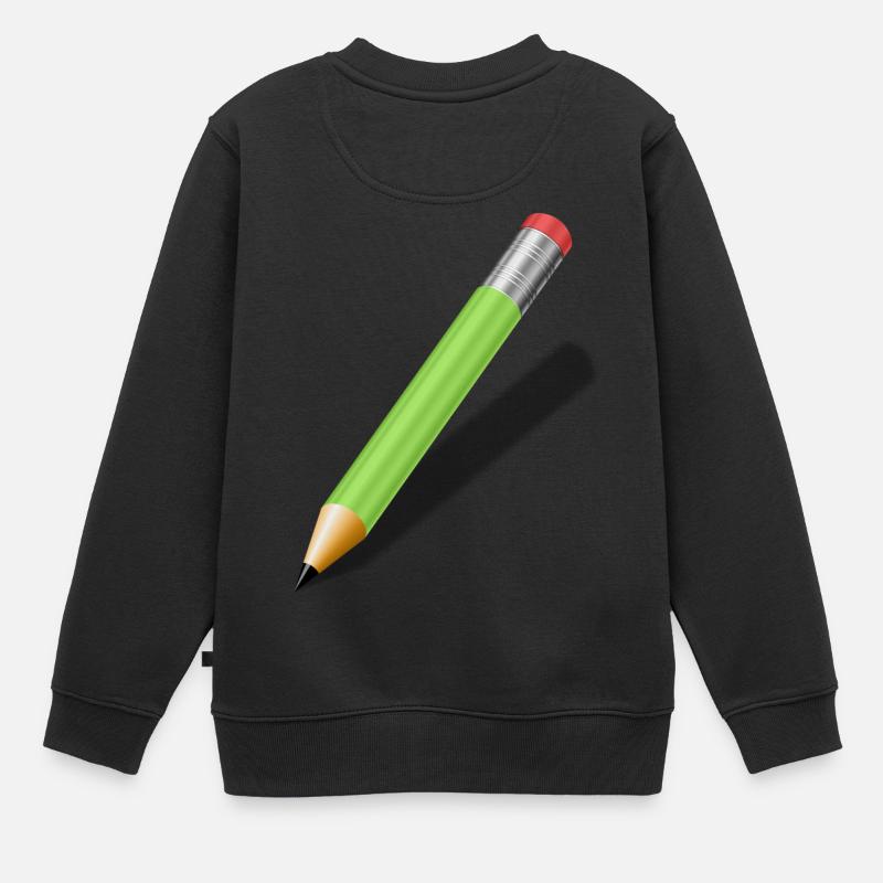 crayon - Sweat Premium enfant bio - noir