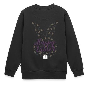 Heureux oriental - Sweat Premium enfant bio - noir - Dos - AI Model Kid Female (0cm)