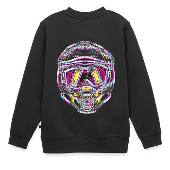 Casque - Sweat Premium enfant bio - noir - Dos - AI Model Kid Female (0cm)