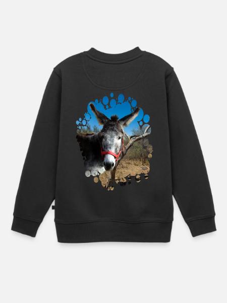 Donkey - Kinder Premium Organic Sweatshirt - Schwarz