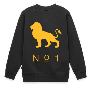 Erfolgreich sein Ziel errreichen T-Shirt Löwe - Kinder Premium Organic Sweatshirt - Schwarz - Hinten - AI Model Kid Female (0cm)