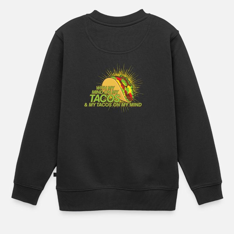 Tacos Tacos Tacos - Sweat Premium enfant bio - noir