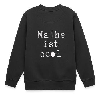Mathe - Kinder Premium Organic Sweatshirt - Schwarz - Hinten - AI Model Kid Female (0cm)