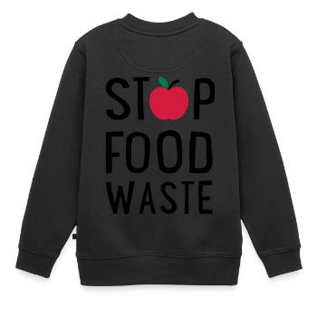 Lebensmittel´ - Kinder Premium Organic Sweatshirt - Schwarz - Hinten - AI Model Kid Female (0cm)