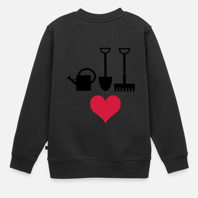 jardin - Sweat Premium enfant bio - noir