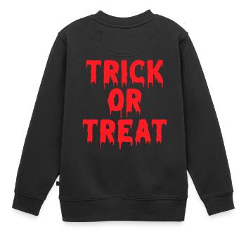 halloween, magie noire, bonbons - Sweat Premium enfant bio - noir - Dos - AI Model Kid Female (0cm)