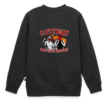 Cottbus und nicht anders UPDATE - Kinder Premium Organic Sweatshirt - Schwarz - Hinten - AI Model Kid Female (0cm)