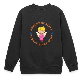 MoS Logo 2024 - Kinder Premium Organic Sweatshirt - Schwarz - Hinten - AI Model Kid Female (0cm)