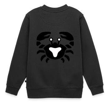 Sternzeichen Krebs - Kinder Premium Organic Sweatshirt - Schwarz - Hinten - AI Model Kid Female (0cm)