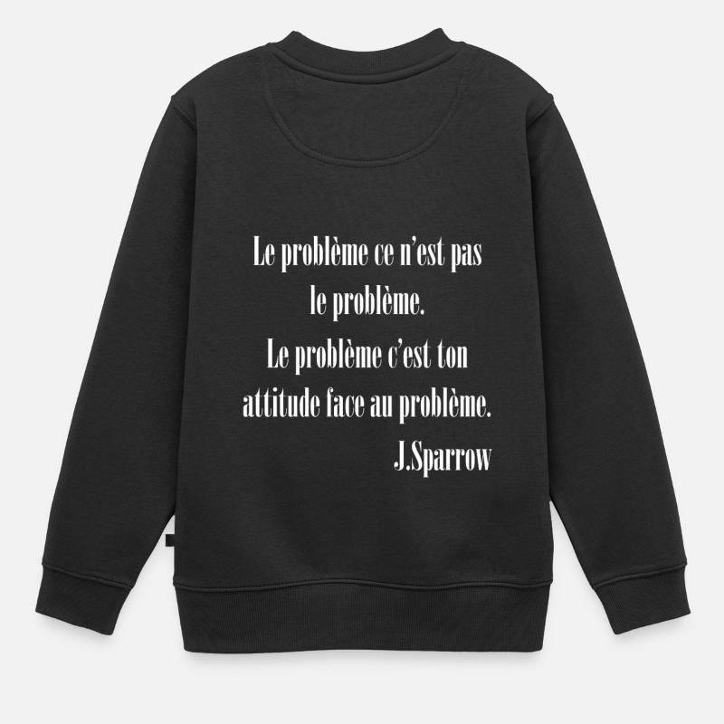 Jack Sparrow - Sweat Premium enfant bio - noir