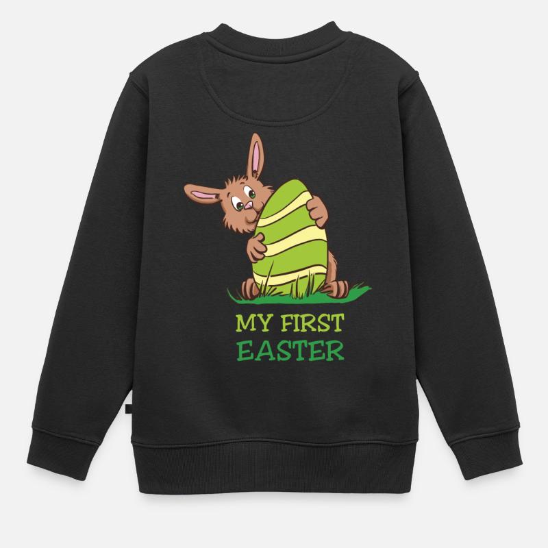 My first Easter - Kids Premium Organic Sweatshirt - black