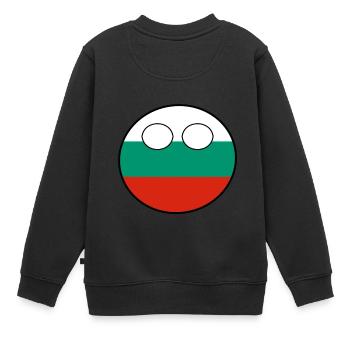 Countryball pays Patrie Bulgarie - Sweat Premium enfant bio - noir - Dos - AI Model Kid Female (0cm)