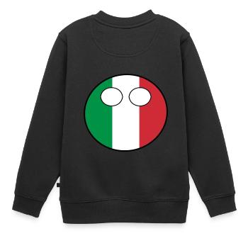 Countryball pays Patrie Italie - Sweat Premium enfant bio - noir - Dos - AI Model Kid Female (0cm)