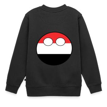 Countryball pays Patrie Yémen - Sweat Premium enfant bio - noir - Dos - AI Model Kid Female (0cm)