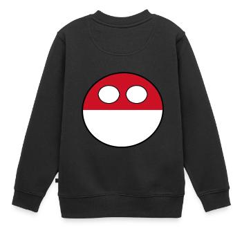 Countryball Pays Patrie Monaco - Sweat Premium enfant bio - noir - Dos - AI Model Kid Female (0cm)
