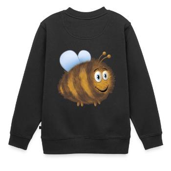 Drôle de gros bourdon - Sweat Premium enfant bio - noir - Dos - AI Model Kid Female (0cm)