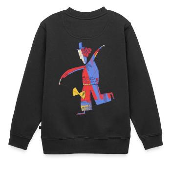 Diabolo Juggler 001 - Kids Premium Organic Sweatshirt - black - Back - AI Model Kid Female (0cm)