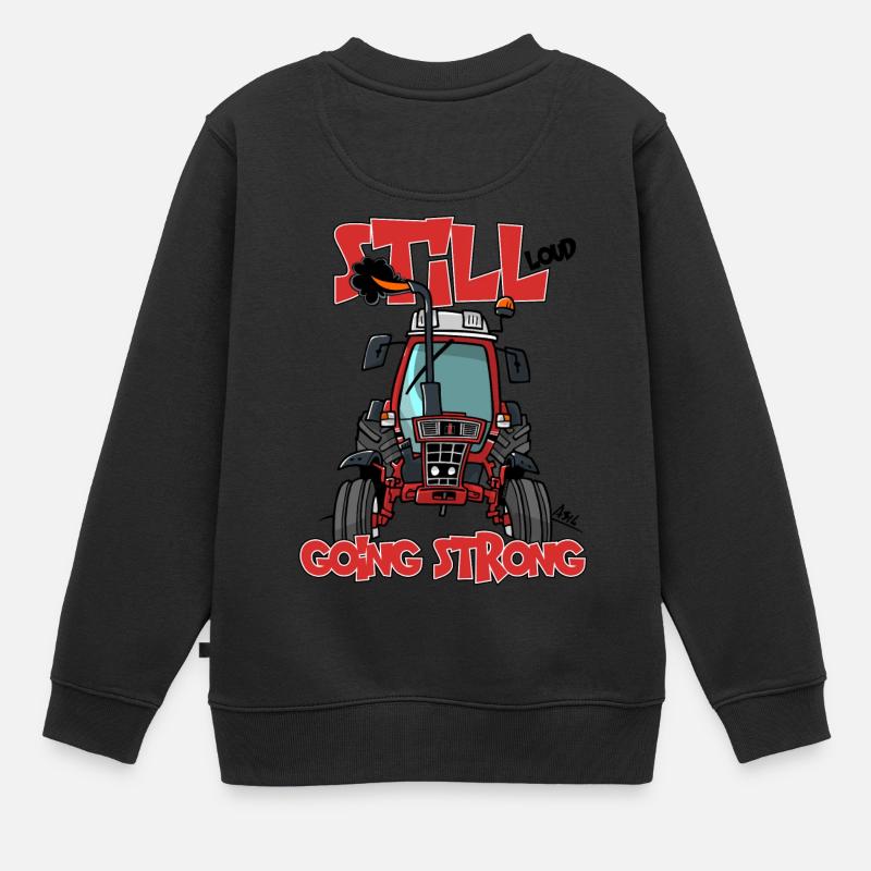 immer noch stark laut IH 685XL - Kinder Premium Organic Sweatshirt - Schwarz