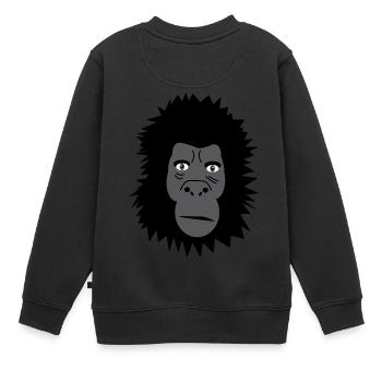 Gorilla - Sweat Premium enfant bio - noir - Dos - AI Model Kid Female (0cm)
