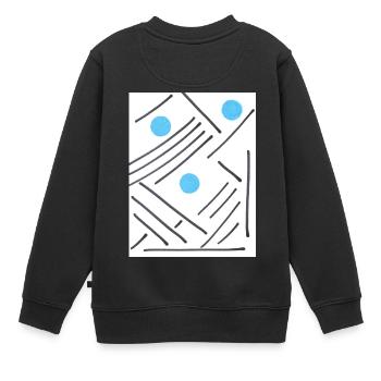 Lee - Kinder Premium Organic Sweatshirt - Schwarz - Hinten - AI Model Kid Female (0cm)